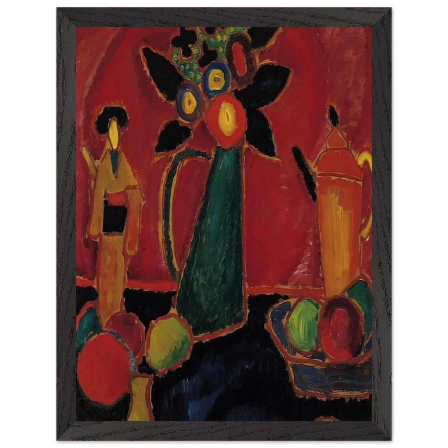 JAPANESE FLOWER 1913 by Alexej von Jawlensky — Framed art print at Zephyeer