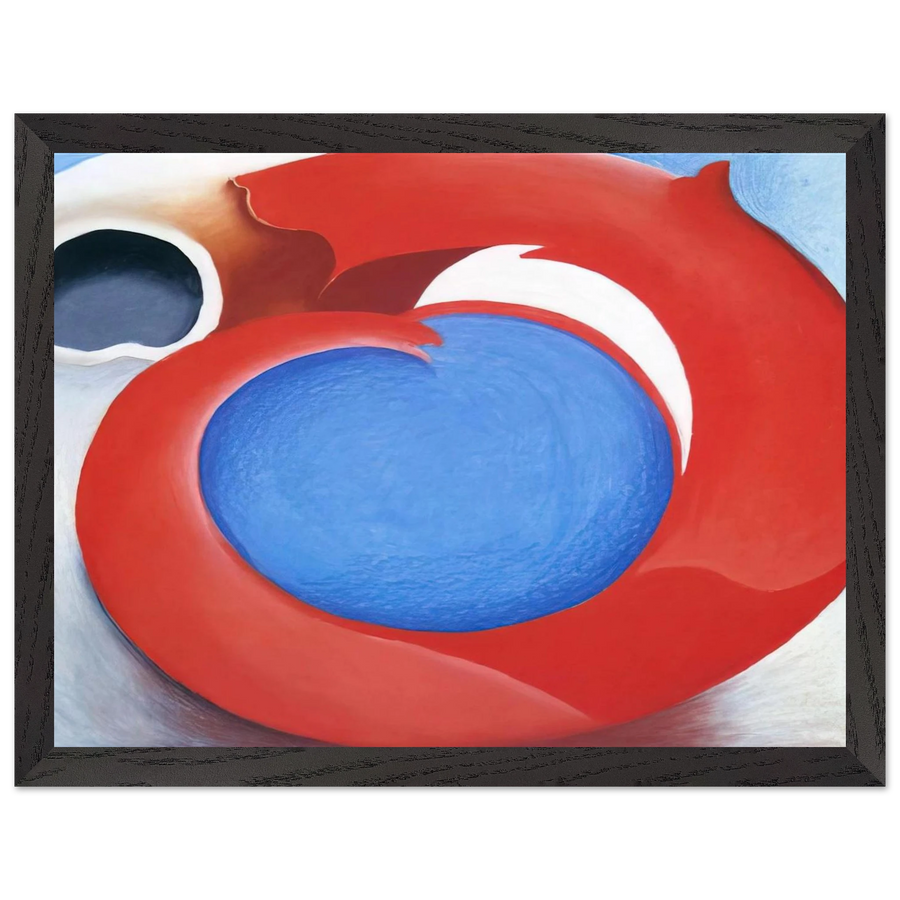 Goat's Horn With Red by Georgia O'Keeffe — Framed art print at Zephyeer