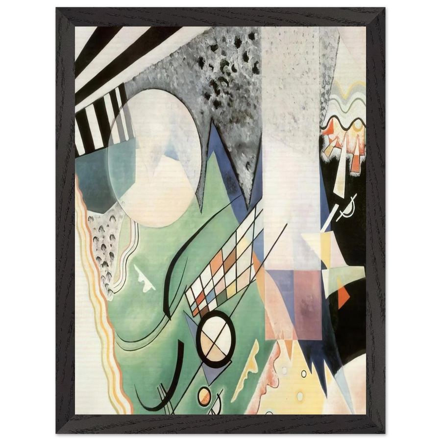 GREEN COMPOSITION 1923 by Wassily Kandinsky — Framed art print at Zephyeer