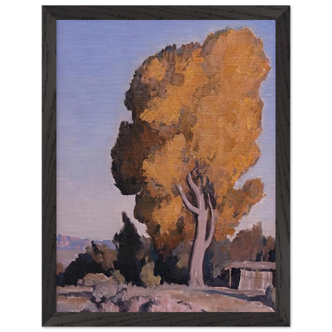 LOW COUNTRY COTTONWOOD 1940 by Maynard Dixon — Framed art print at Zephyeer