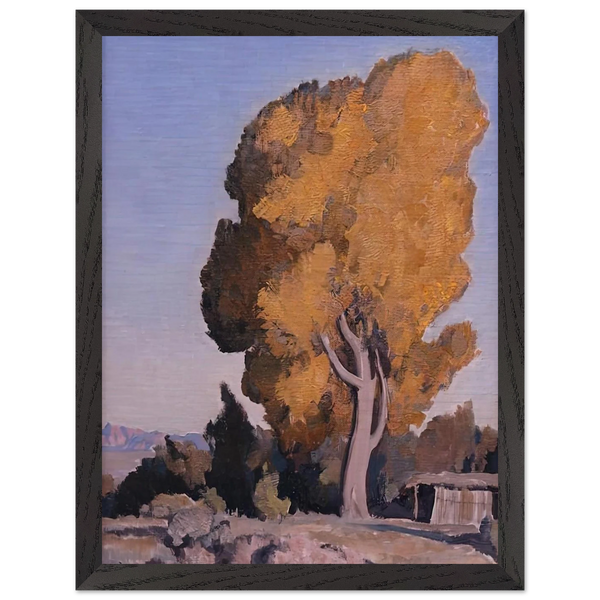 LOW COUNTRY COTTONWOOD 1940 by Maynard Dixon — Framed art print at Zephyeer