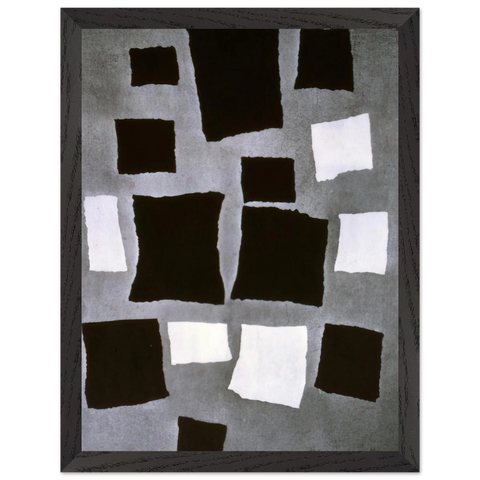 Squares or Rectangles Arranged According to the Laws of Chance by Jean Arp — Framed art print at Zephyeer