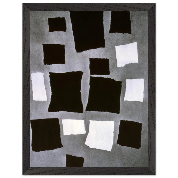 Squares or Rectangles Arranged According to the Laws of Chance by Jean Arp — Framed art print at Zephyeer