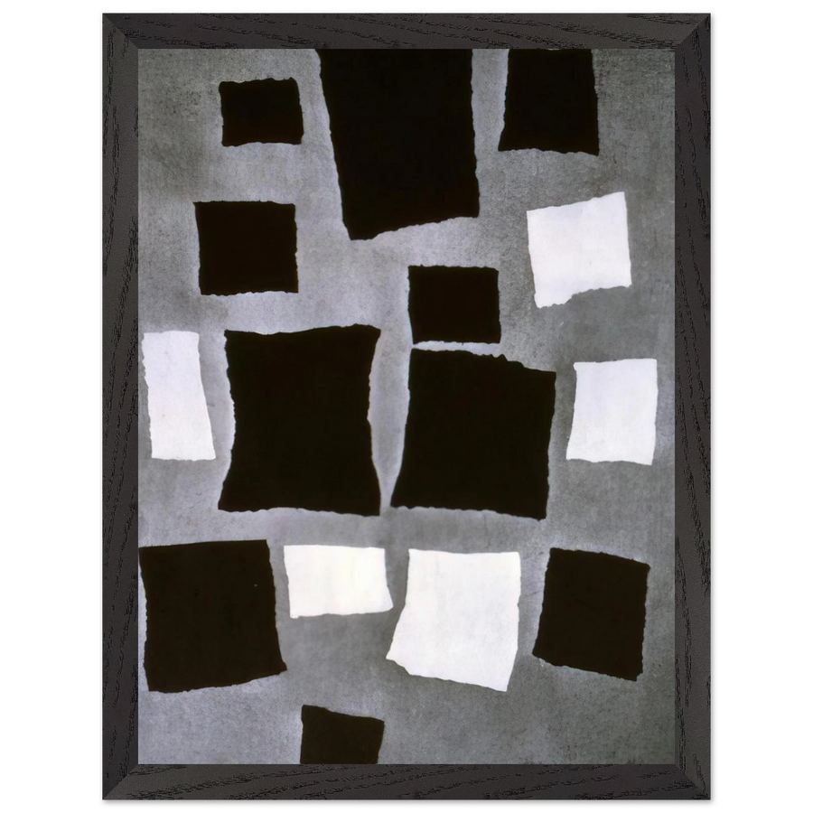 Squares or Rectangles Arranged According to the Laws of Chance by Jean Arp — Framed art print at Zephyeer