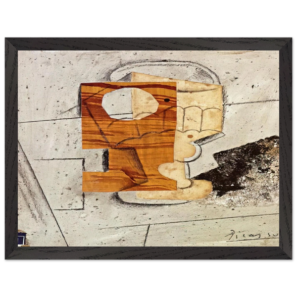 Glass on a Table - 1914 by Pablo Picasso — Framed art print at Zephyeer
