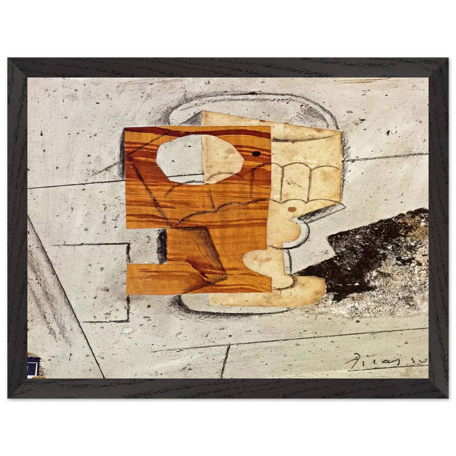 Glass on a Table - 1914 by Pablo Picasso — Framed art print at Zephyeer