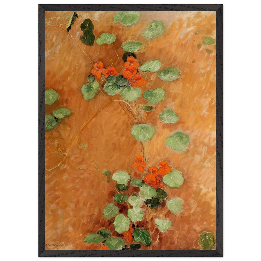 NASTURTIUMS by Gustave Caillebotte — Framed art print at Zephyeer