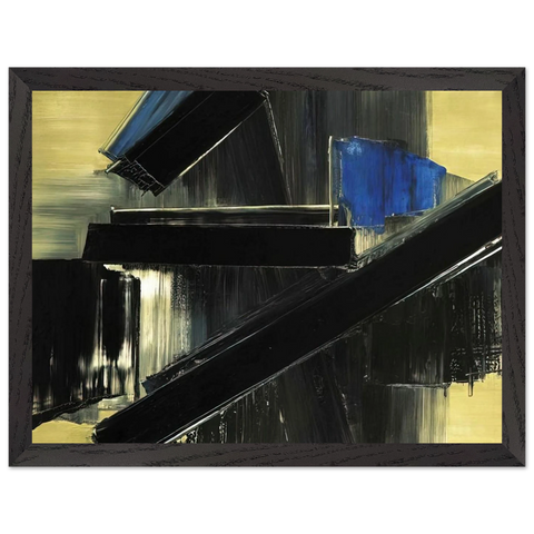 Peinture 21 Juillet 1958 - 1958 by Pierre Soulages — Framed art print at Zephyeer