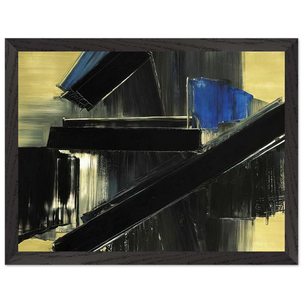 Peinture 21 Juillet 1958 - 1958 by Pierre Soulages — Framed art print at Zephyeer