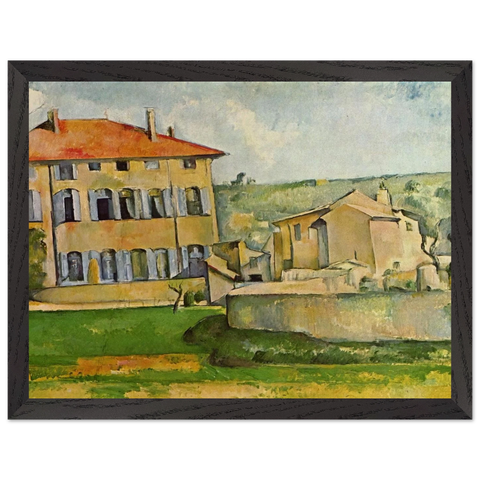 House and Farm at Jas de Bouffan by Paul Cézanne — Framed art print at Zephyeer