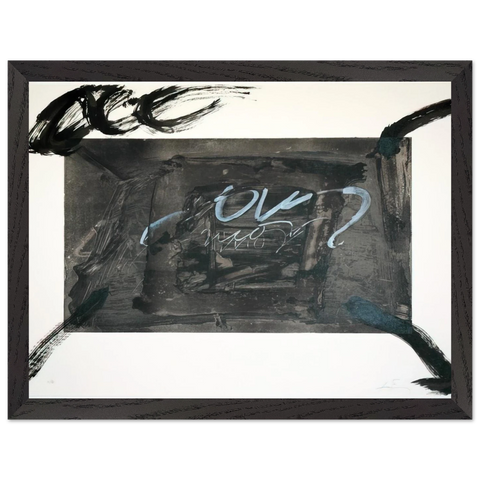QUATRE GESTES NOIRS 1983 by Antoni Tapies — Framed art print at Zephyeer