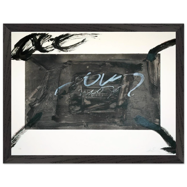 QUATRE GESTES NOIRS 1983 by Antoni Tapies — Framed art print at Zephyeer