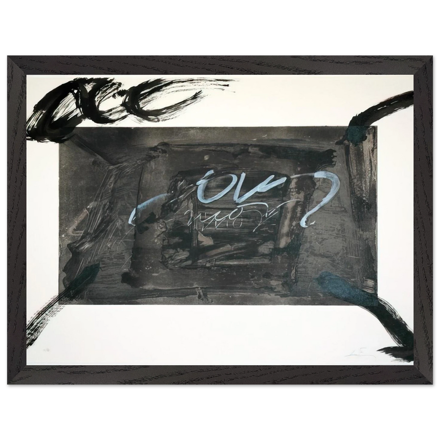 QUATRE GESTES NOIRS 1983 by Antoni Tapies — Framed art print at Zephyeer