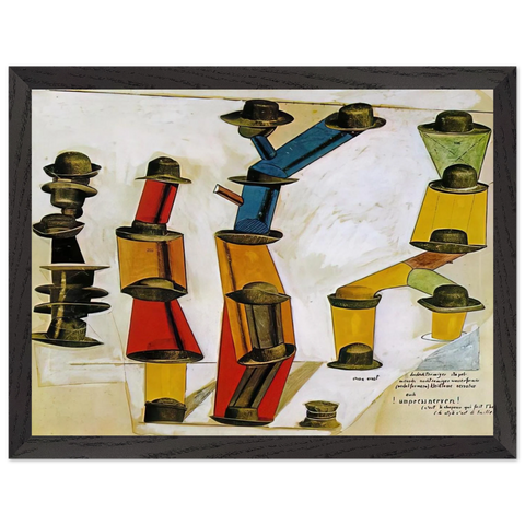 The hat makes the man by Max Ernst — Framed art print at Zephyeer