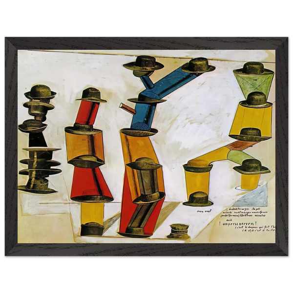 The hat makes the man by Max Ernst — Framed art print at Zephyeer