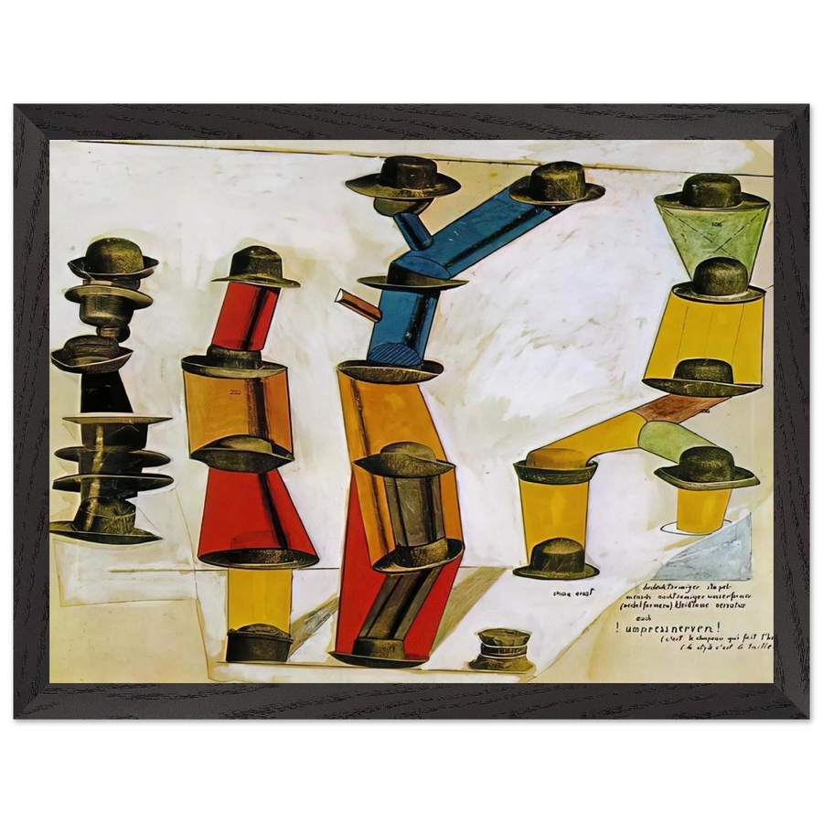 The hat makes the man by Max Ernst — Framed art print at Zephyeer