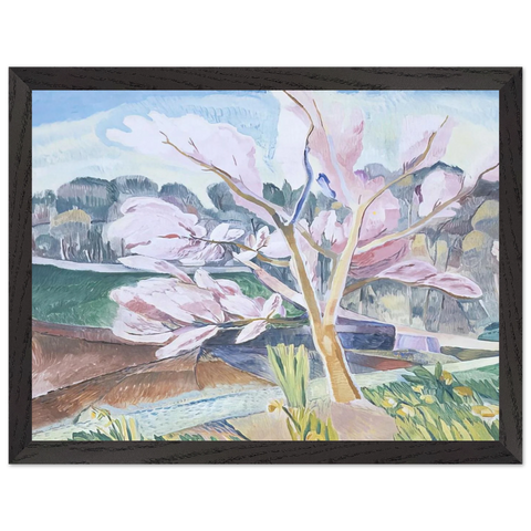 Landscape with flowering peach - 1932 by Grace Cossington Smith — Framed art print at Zephyeer