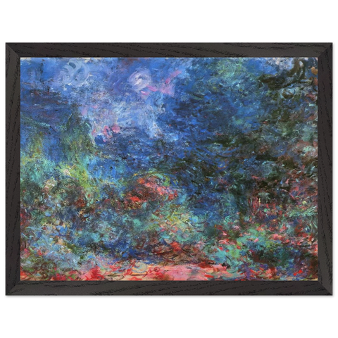 The House at Giverny Viewed from the Rose Garden by Claude Monet — Framed art print at Zephyeer