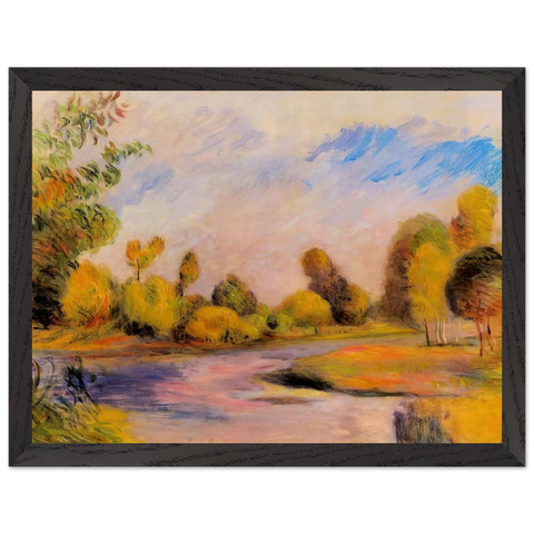Banks of a River by Pierre-Auguste Renoir — Framed art print at Zephyeer