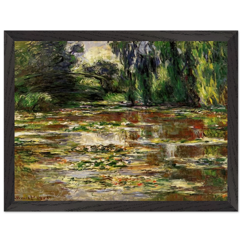 The Japanese Bridge The Bridge over the Water-Lily Pond by Claude Monet — Framed art print at Zephyeer
