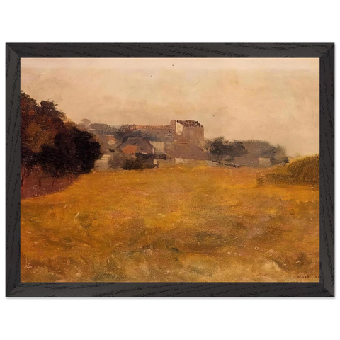SMALL VILLAGE IN THE MEDOC by Odilon Redon — Framed art print at Zephyeer