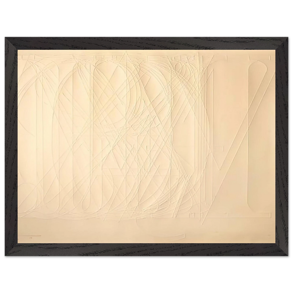 ALPHABET 1969 by Jasper Johns — Framed art print at Zephyeer