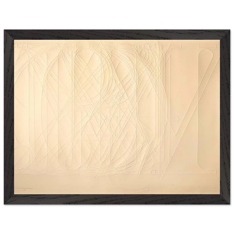 ALPHABET 1969 by Jasper Johns — Framed art print at Zephyeer