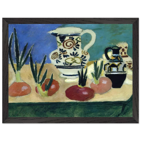 THE RED ONIONS 1906 by Henri Matisse — Framed art print at Zephyeer