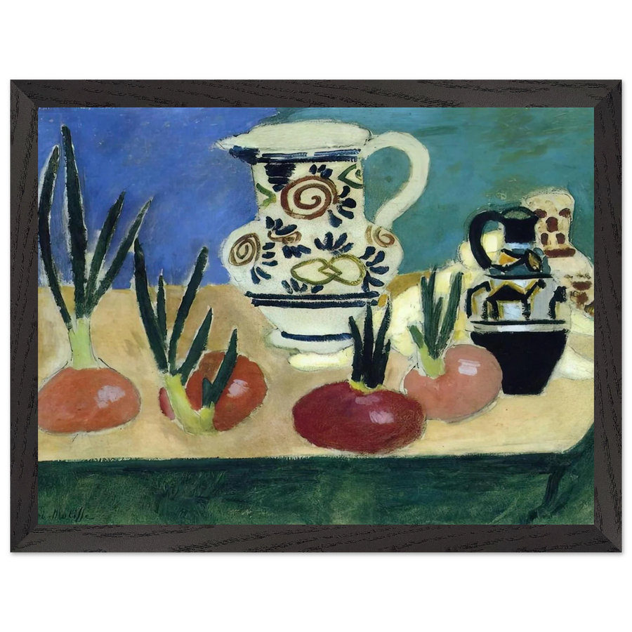 THE RED ONIONS 1906 by Henri Matisse — Framed art print at Zephyeer