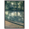 THE YERRES RAIN by Gustave Caillebotte — Framed art print at Zephyeer