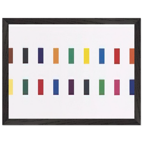 18 Colors  Cincinnati by Ellsworth Kelly — Framed art print at Zephyeer