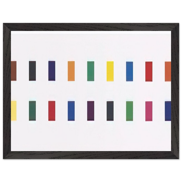 18 Colors  Cincinnati by Ellsworth Kelly — Framed art print at Zephyeer