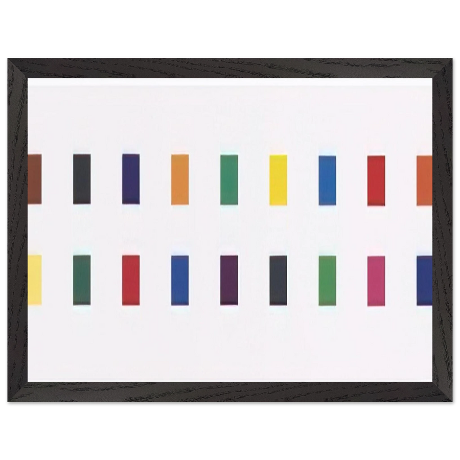 18 Colors  Cincinnati by Ellsworth Kelly — Framed art print at Zephyeer