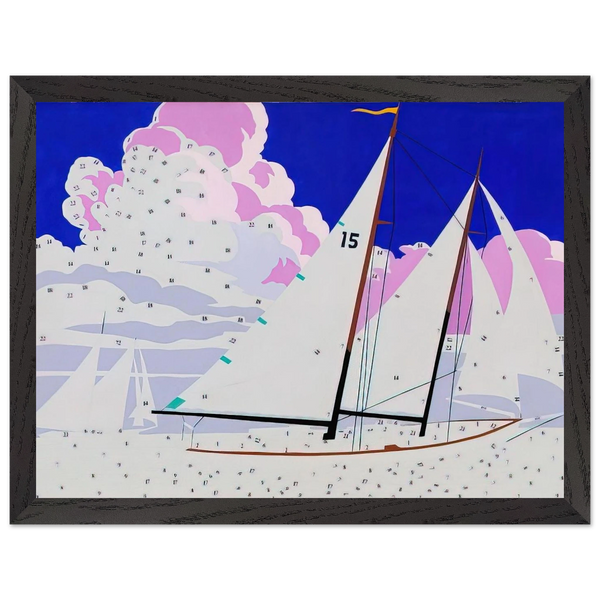 Do It Yourself  Sailboats by Andy Warhol — Framed art print at Zephyeer