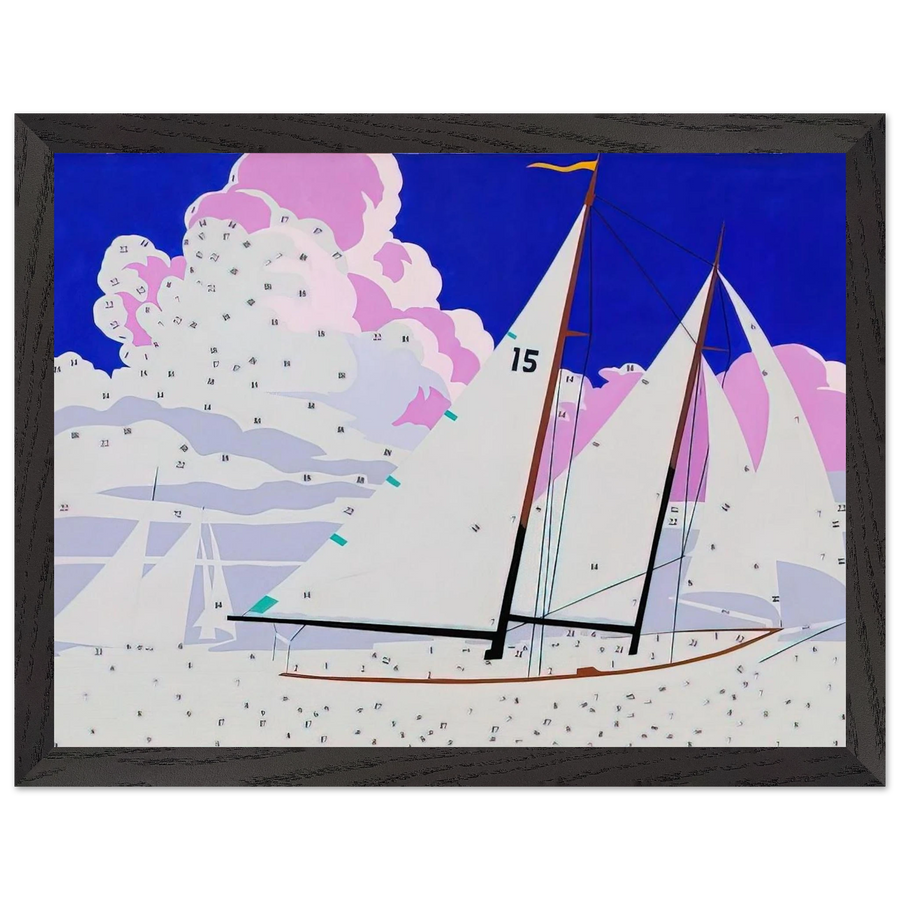 Do It Yourself  Sailboats by Andy Warhol — Framed art print at Zephyeer