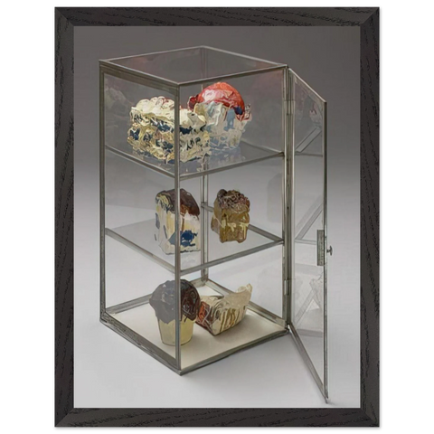 PASTRY CASE 1961 by Claes Oldenburg — Framed art print at Zephyeer