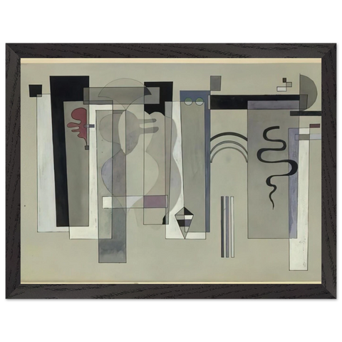 SURFACES MEETING 1934 by Wassily Kandinsky — Framed art print at Zephyeer