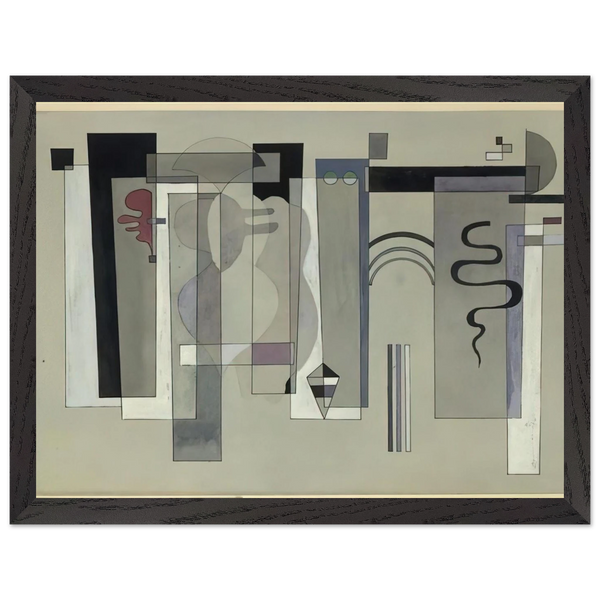 SURFACES MEETING 1934 by Wassily Kandinsky — Framed art print at Zephyeer