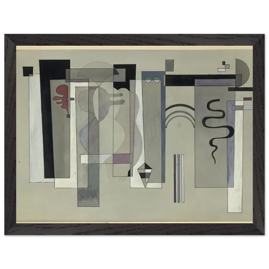 SURFACES MEETING 1934 by Wassily Kandinsky — Framed art print at Zephyeer