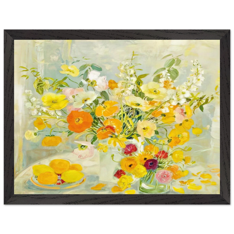 Flower Composition - Post-Impressionism by Le Pho — Framed art print at Zephyeer