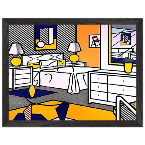 INTERIOR WITH MOBILE 1992 by Roy Lichtenstein — Framed art print at Zephyeer