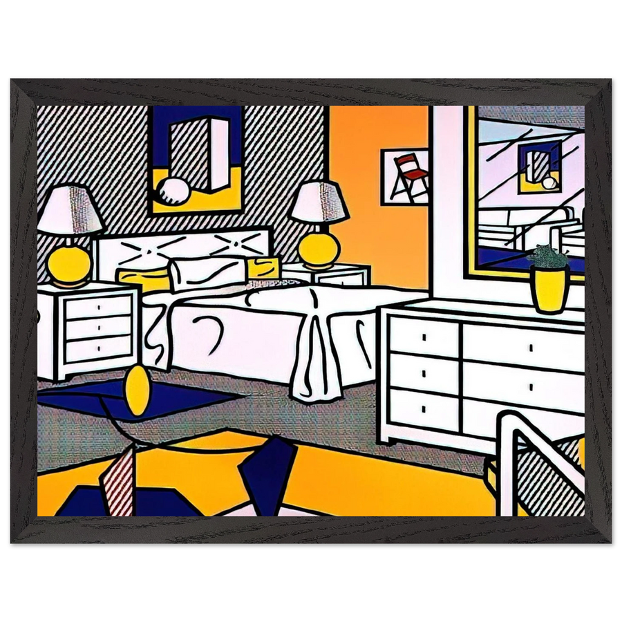 INTERIOR WITH MOBILE 1992 by Roy Lichtenstein — Framed art print at Zephyeer
