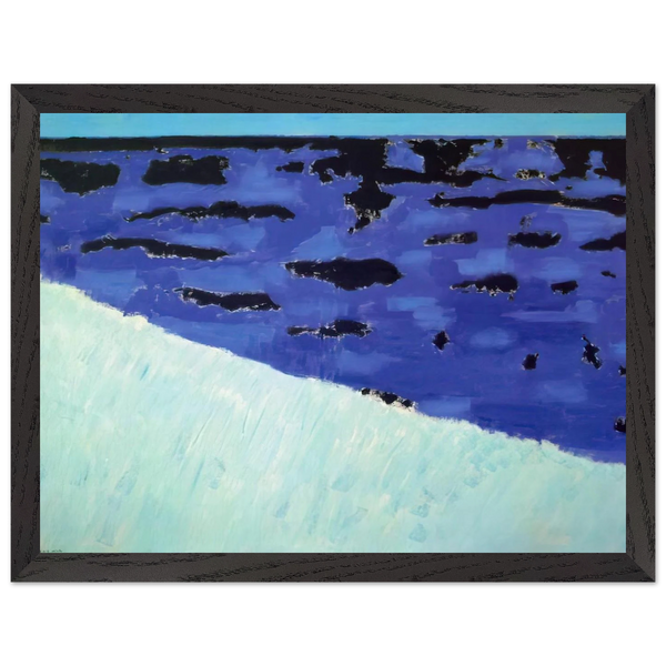 Sea Grasses and Blue Sea - 1958 by Milton Avery — Framed art print at Zephyeer
