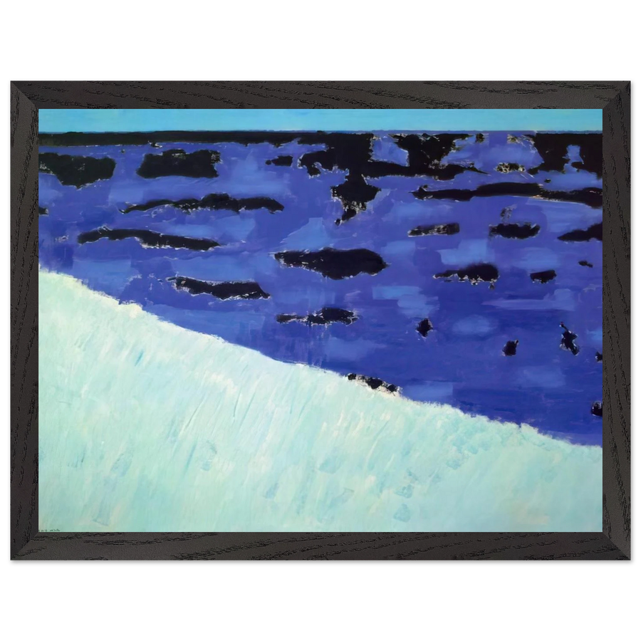 Sea Grasses and Blue Sea - 1958 by Milton Avery — Framed art print at Zephyeer