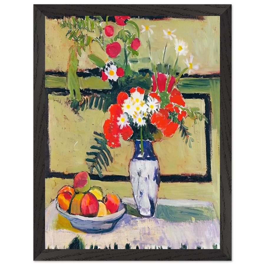 FLOWERS AND FRUIT 1909 by Henri Matisse — Framed art print at Zephyeer