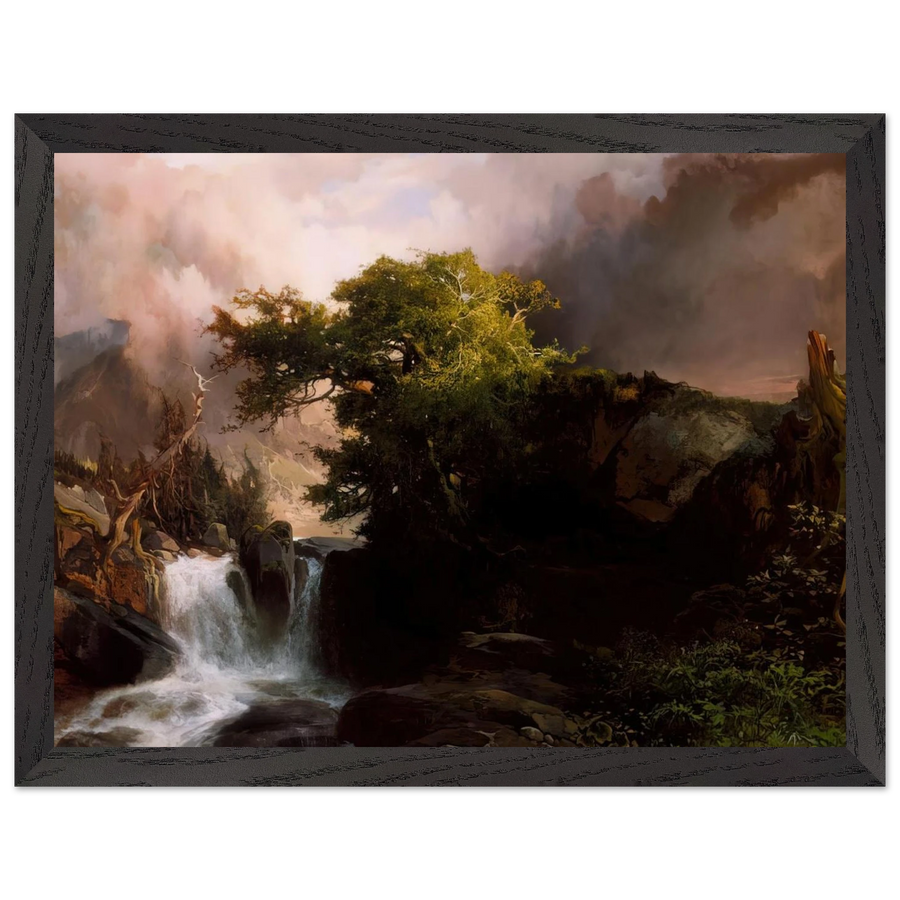 A Mountain Stream by Thomas Moran — Framed art print at Zephyeer