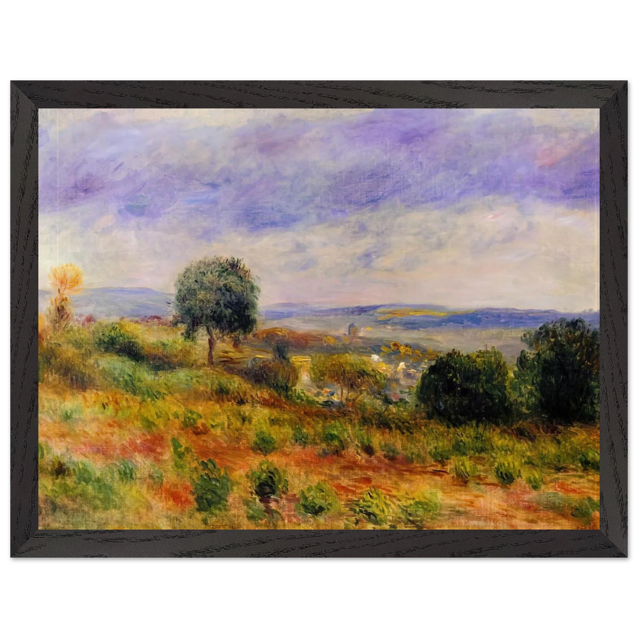 Landscape Auvers sur Oise by Pierre-Auguste Renoir — Framed art print at Zephyeer