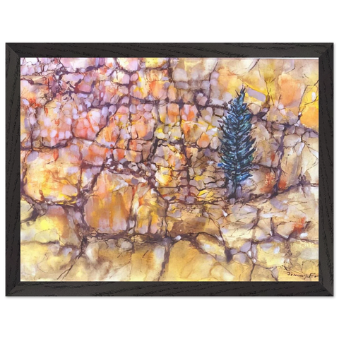 Landscape with Pinetree - 1958 by Jimmy Ernst — Framed art print at Zephyeer