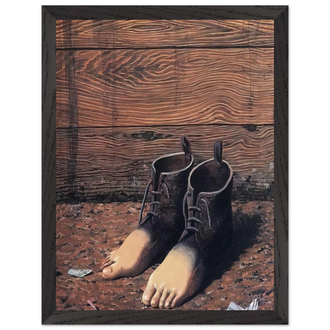 THE RED MODEL 1935 by Rene Magritte — Framed art print at Zephyeer