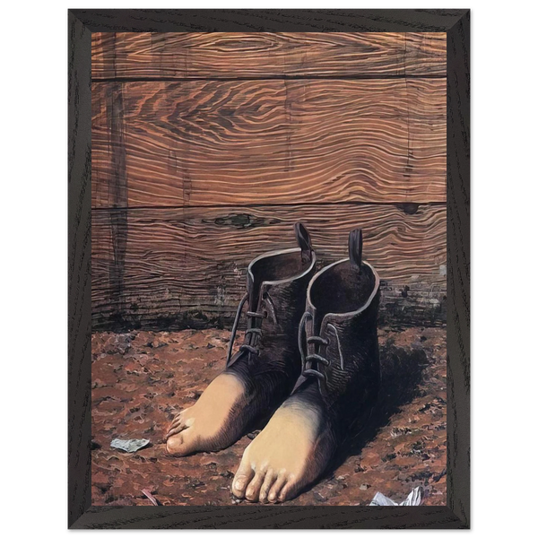 THE RED MODEL 1935 by Rene Magritte — Framed art print at Zephyeer